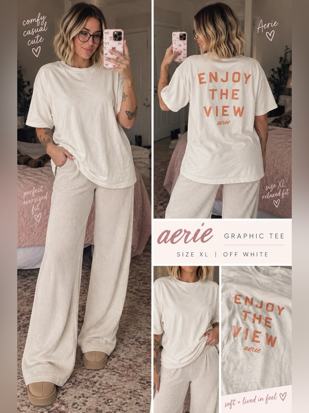 AERIE top enjoy the view